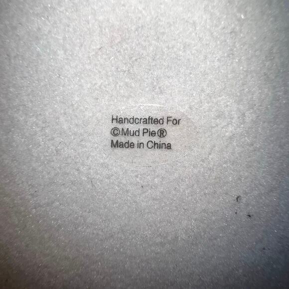 Mud Pie 5” handprint footprint handcrafted hanging keepsake picture frame blue - Picture 6 of 6